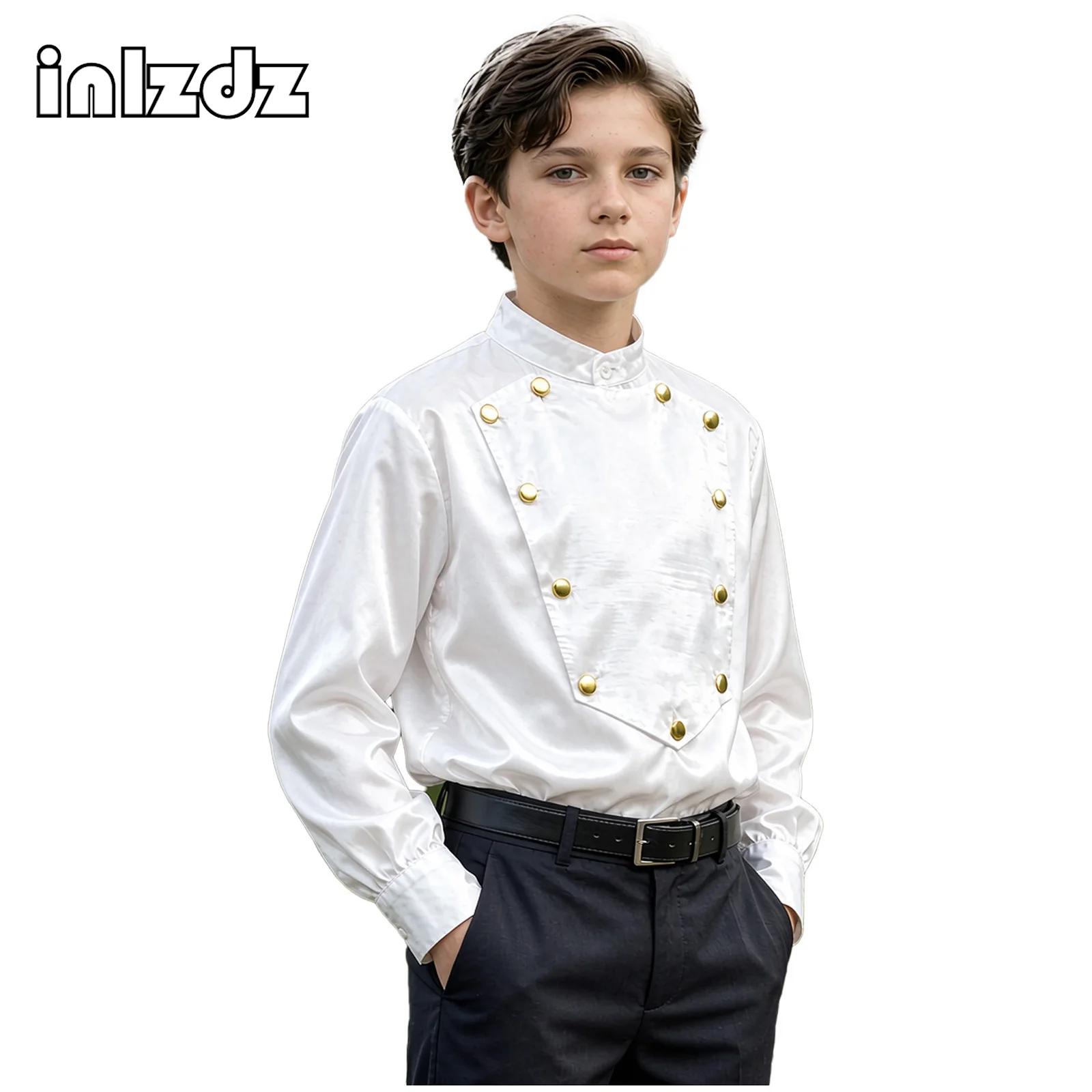 Shirts - Chemise en satin de style médiéval