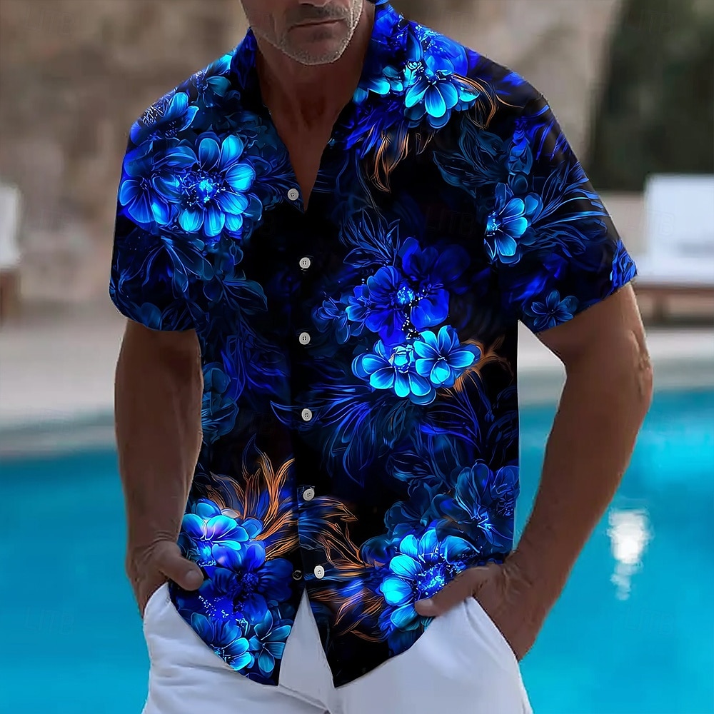 Chemise hawaïenne d'été à impr - Vintage Hawaiian Floral Shirt avis et prix