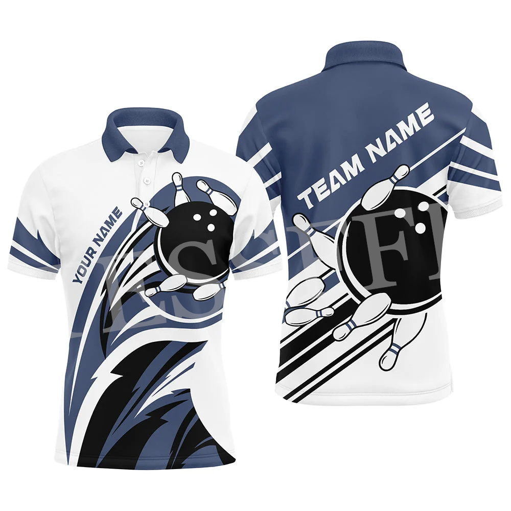 Polo Manches Courtes avec Nom  - Short Sleeve Bowling Shirt Retro avis et prix